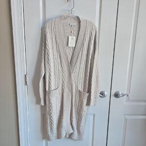 Kinross Cable Knit Long Cardigan